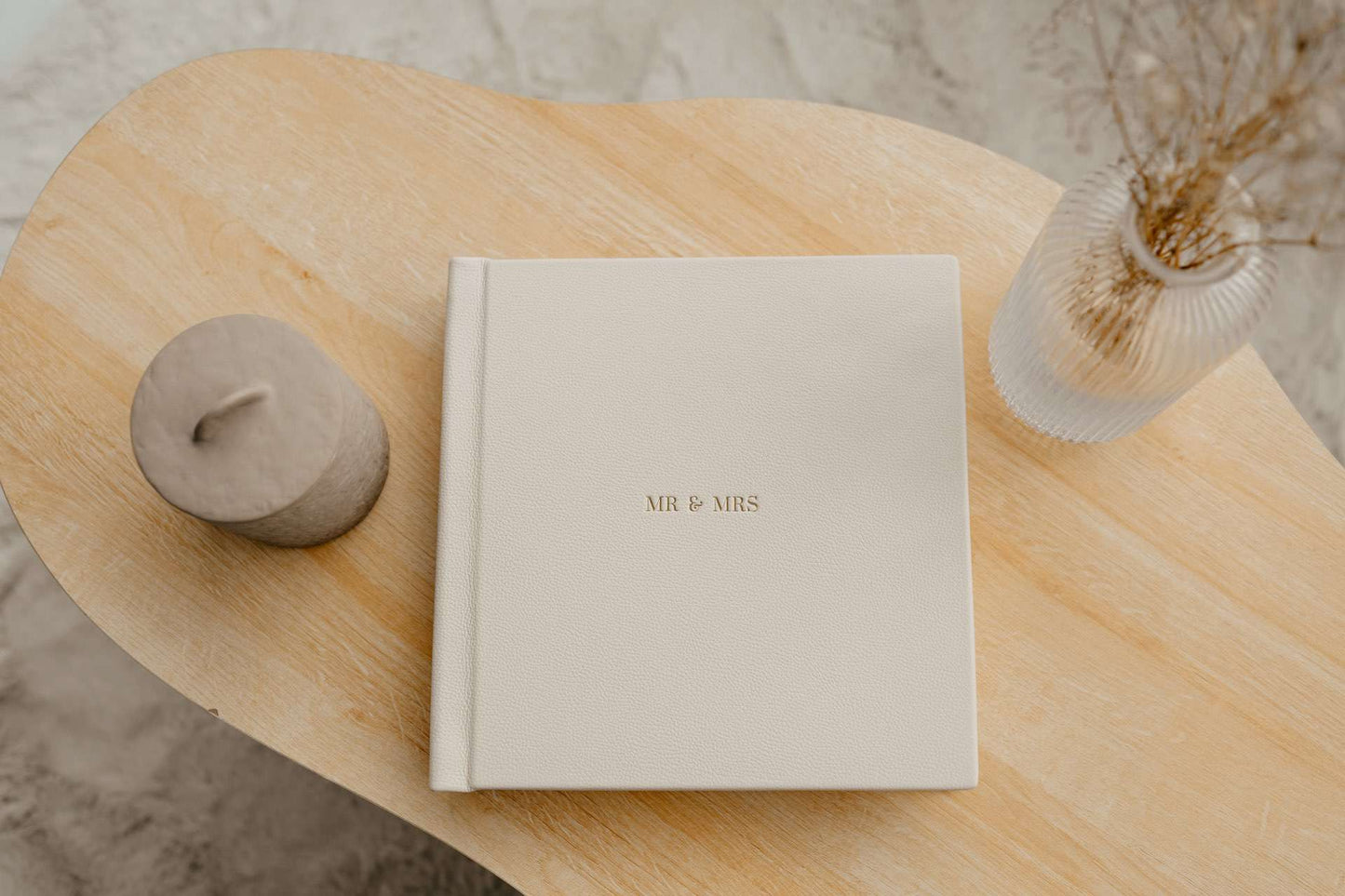 Luxury Matted Album in Cashew Leather with Fine Art Printing For Weddings and Family Photos