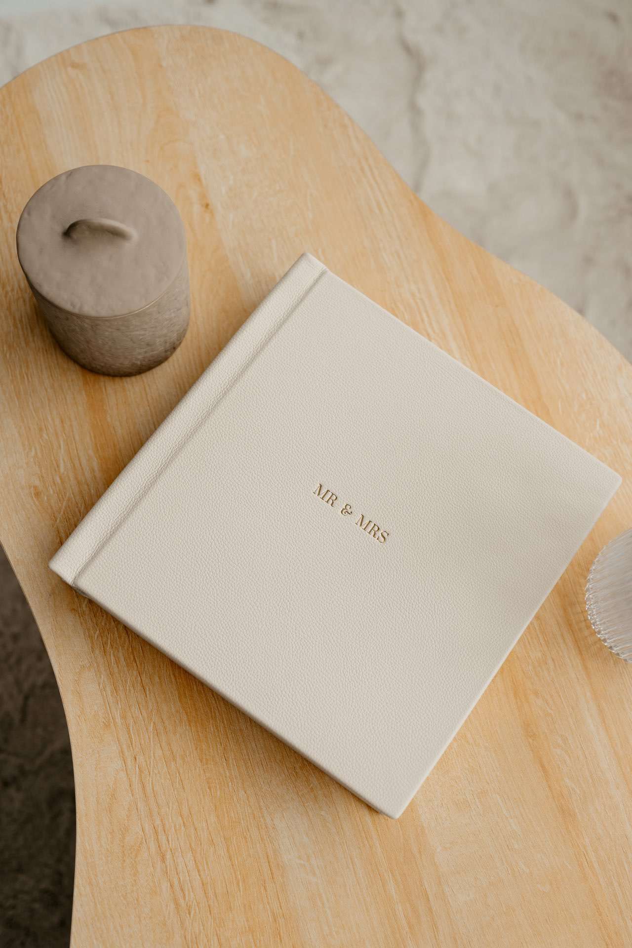 Luxury Matted Album in Cashew Leather with Fine Art Printing For Weddings and Family Photos