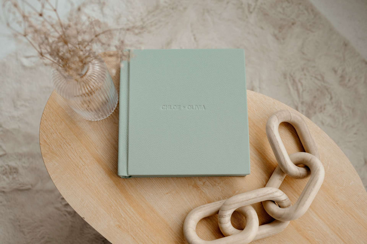 Luxury Matted Album in Jade Leather with Fine Art Printing For Weddings and Family Photos