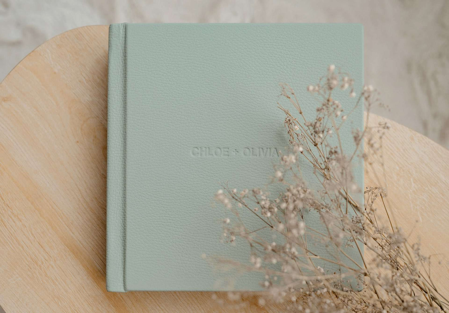 Luxury Matted Album in Jade Leather with Fine Art Printing For Weddings and Family Photos
