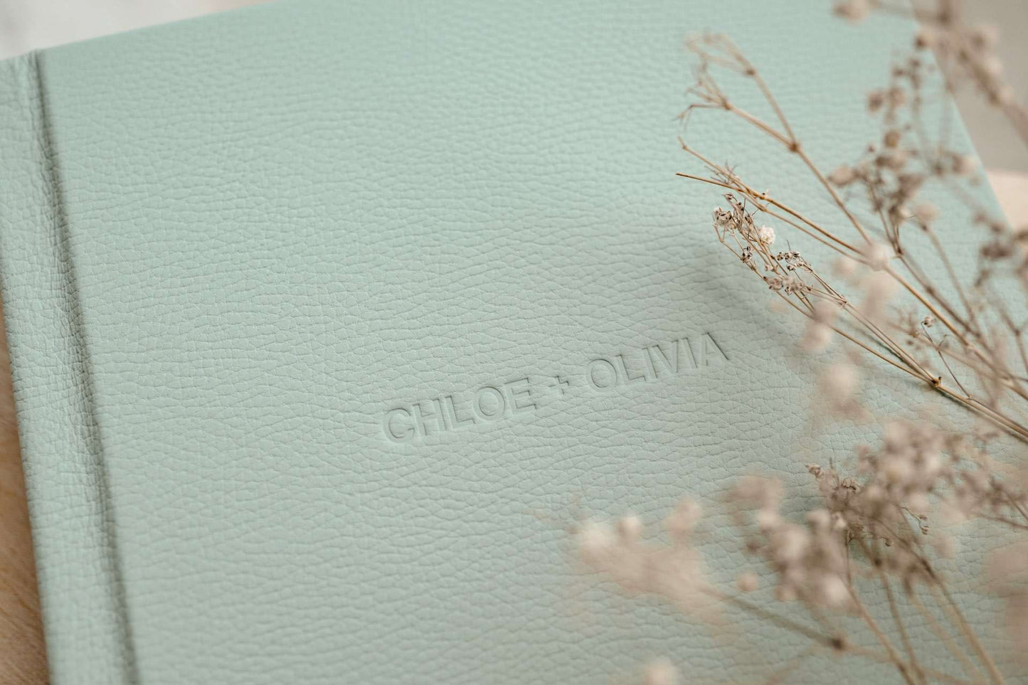 Luxury Matted Album in Jade Leather with Fine Art Printing For Weddings and Family Photos