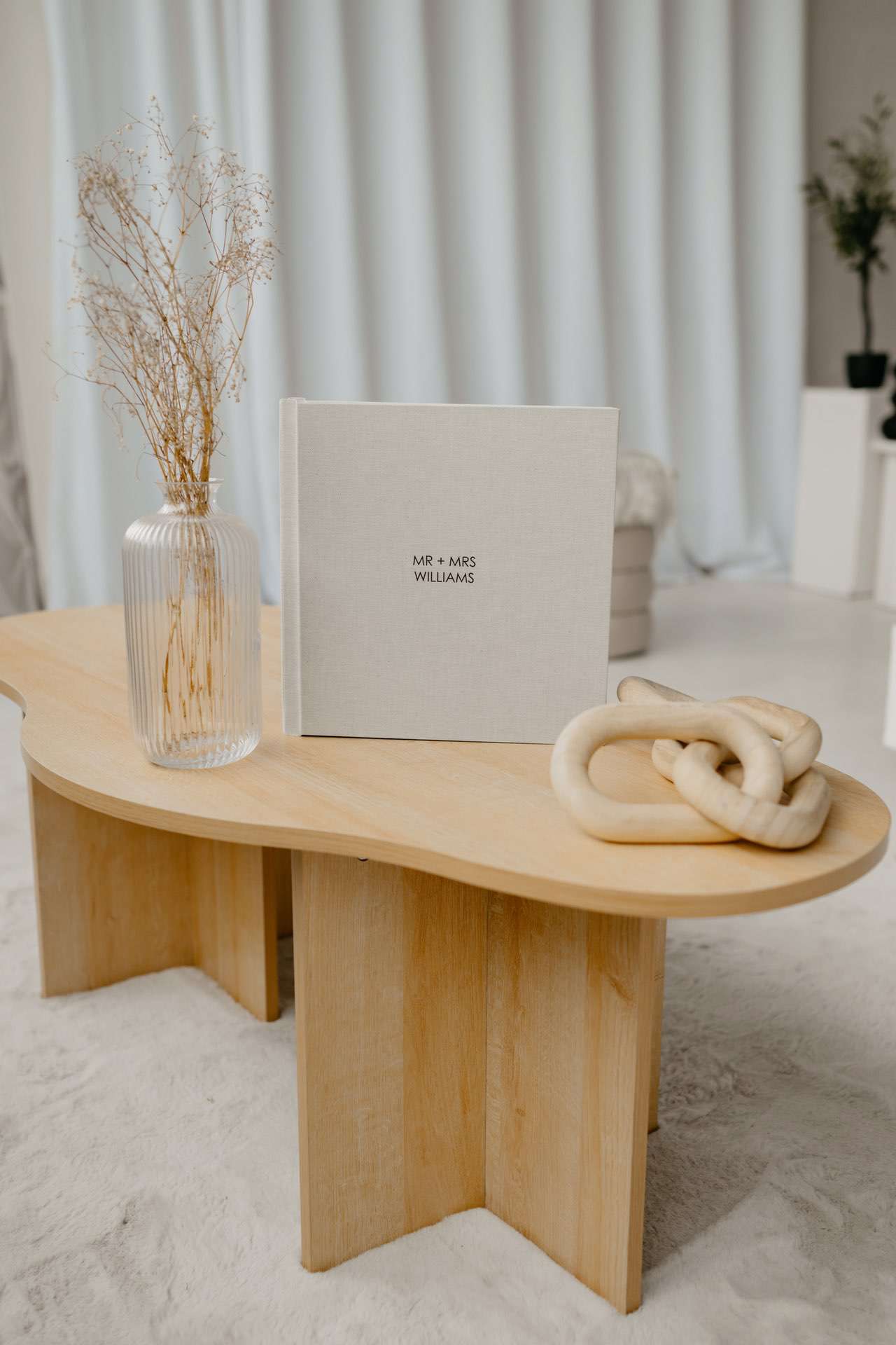 Luxury Matted Album in Sea Breeze Heritage Cotton Fabric with Fine Art Printing For Weddings and Family Photos