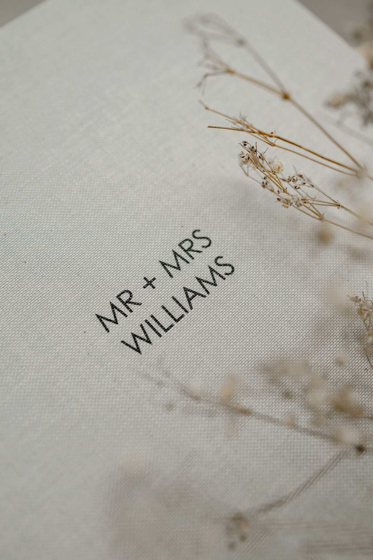Luxury Matted Album in Sea Breeze Heritage Cotton Fabric with Fine Art Printing For Weddings and Family Photos