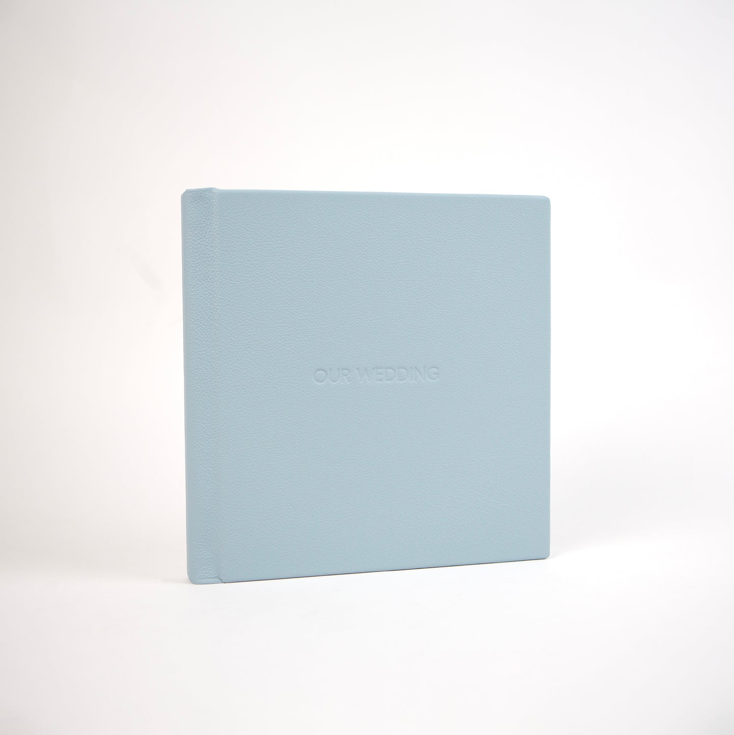 Luxury 10x10" Fine Art Photo Album in Regency Blue Leather For Weddings and Family Photos