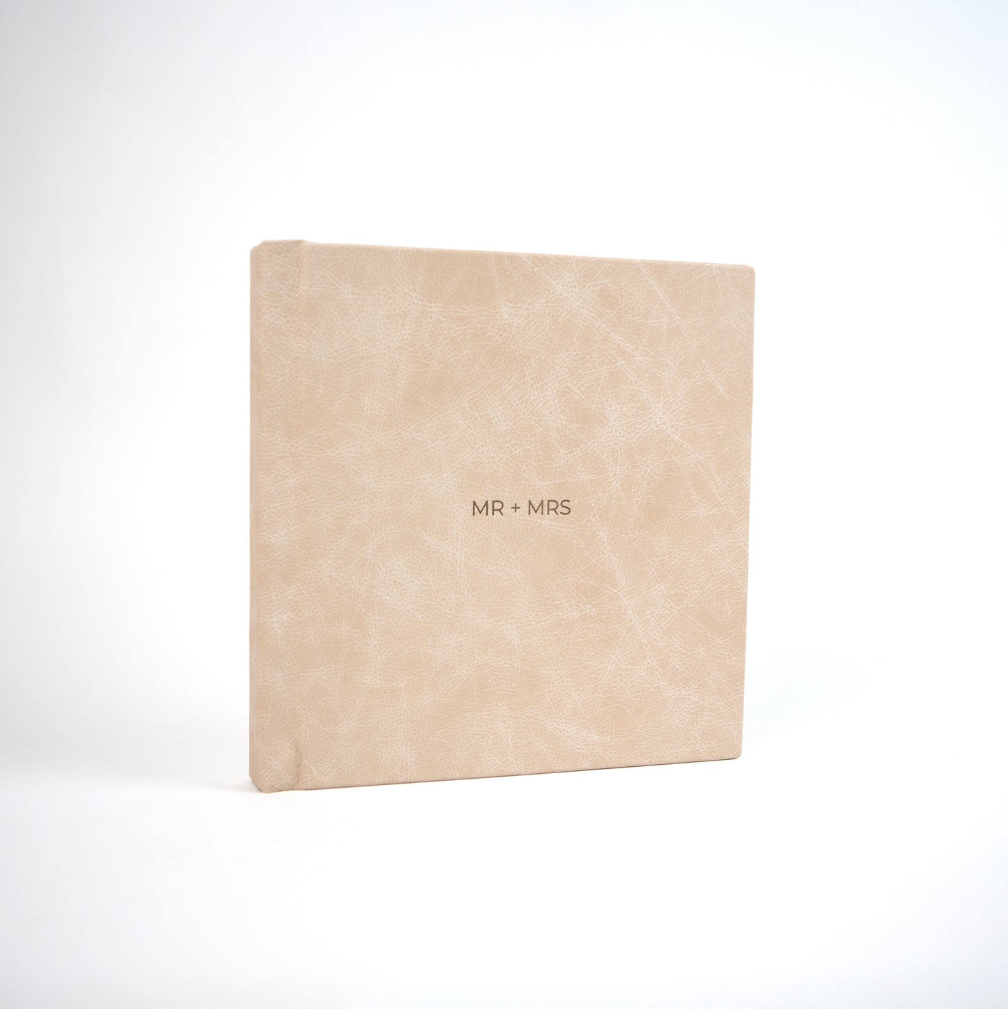 Luxury 10x10" Fine Art Photo Album in Sandstone Leather For Weddings and Family Photos